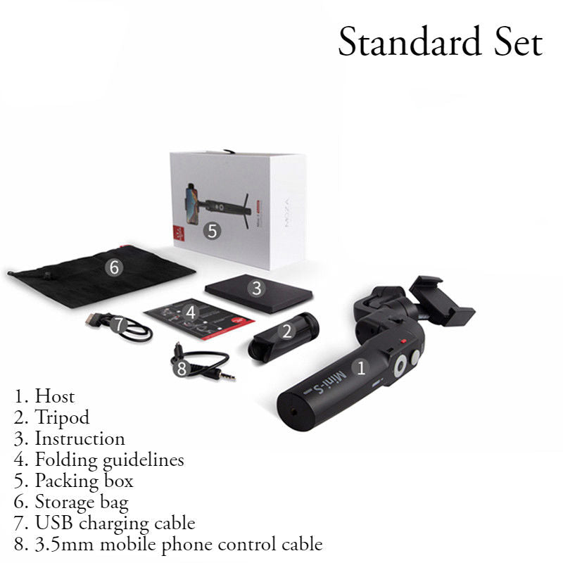 Lisslune | Mini Anti-shake Selfie Stick with Folding Storage, Three-axis Stabilization System, Object Tracking, Time-lapse Photography, Suitable for Professional or Daily Photography