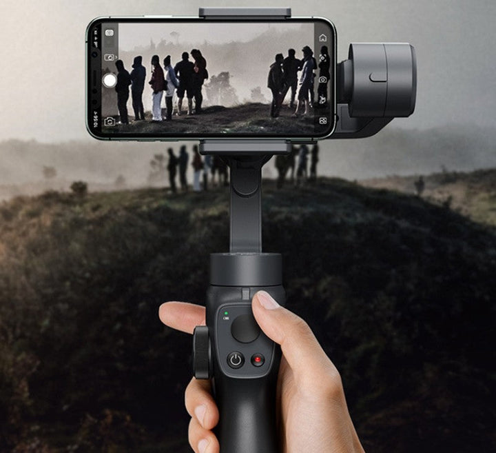 Lisslune | Handheld Bluetooth Selfie Stick with Three-axis Stabilization, Automatic Motion Tracking, Panoramic and Multi-angle Shooting