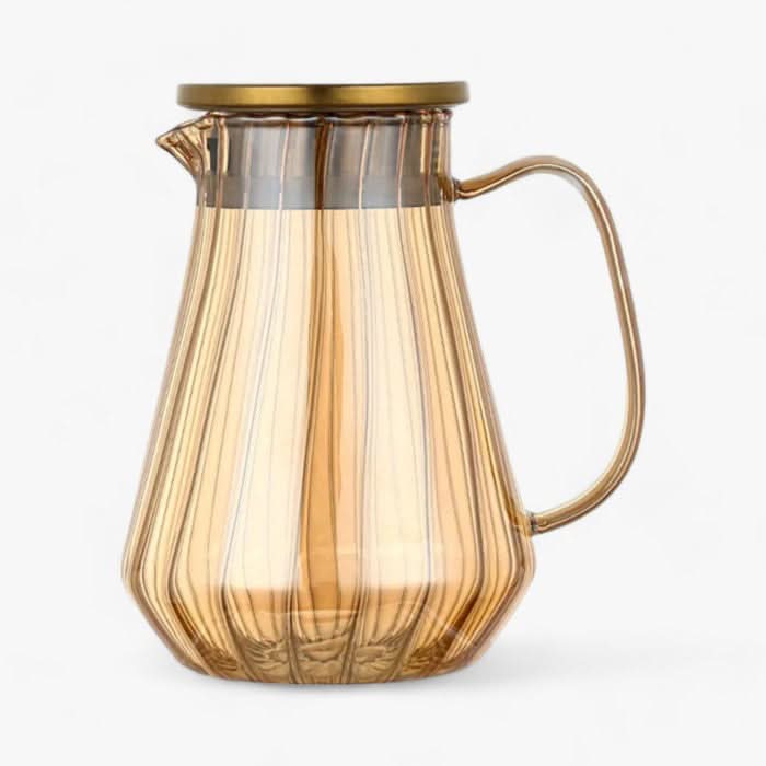 Lisslune | 1.5L Glass Drink Pitcher for Hot and Cold Beverages