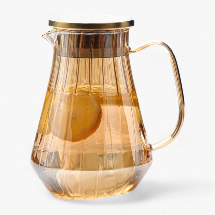 Lisslune | 1.5L Glass Drink Pitcher for Hot and Cold Beverages