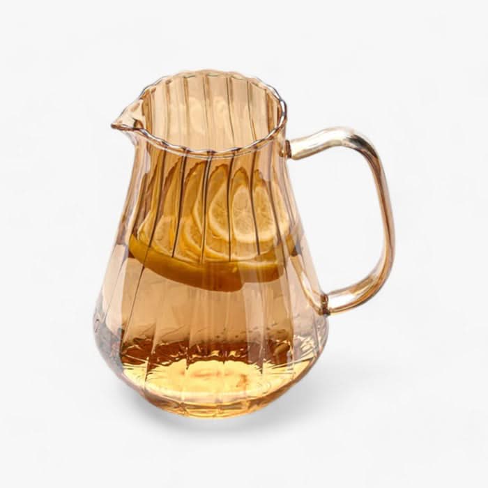 Lisslune | 1.5L Glass Drink Pitcher for Hot and Cold Beverages