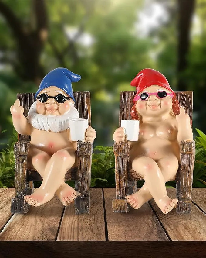 Lisslune | Cheeky Garden Gnome Funny Statue