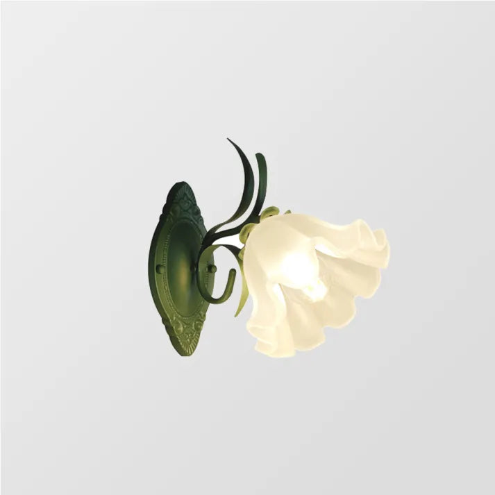 Lisslune | LED Lily of the Valley Flower Wall Lamp - Decorative Floral Light Fixture for Living Room & Bedroom Decor