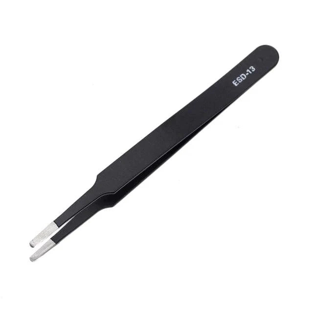 Lisslune | Precision ESD Stainless Steel Tweezer Set - 6 Pieces for Delicate DIY Projects
