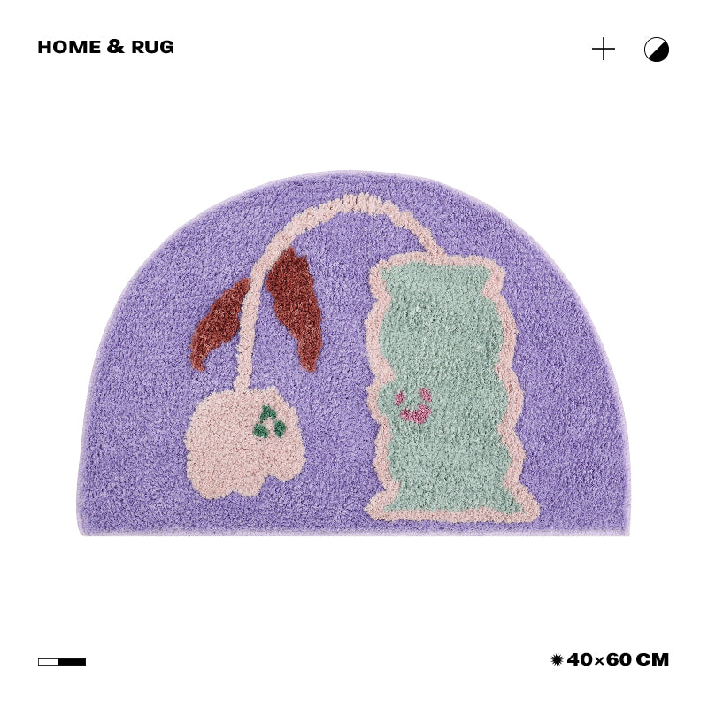 Lisslune | Wonderful small flower bath mat