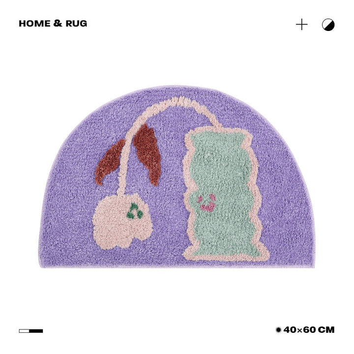 Lisslune | Wonderful small flower bath mat