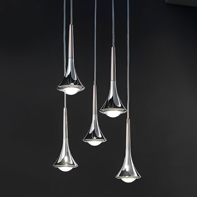 Lisslune | CascadeLight - Water Drop LED Pendant for Staircases