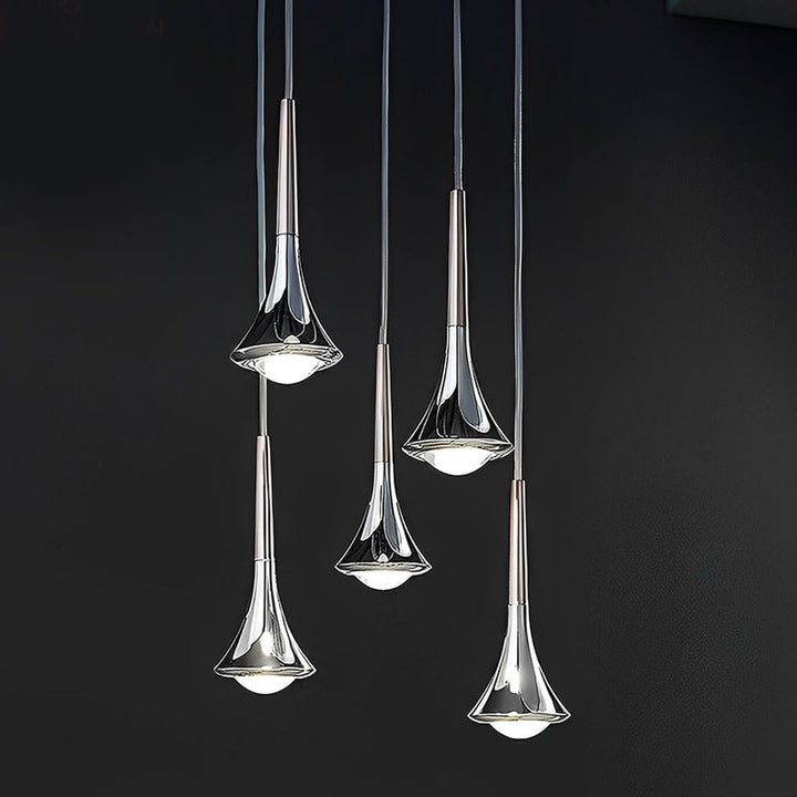 Lisslune | CascadeLight - Water Drop LED Pendant for Staircases