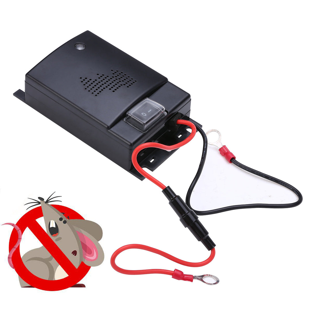Lisslune | Ultrasonic Car Mice Repeller | Portable. Self-Powered & Effective for Vehicle Protection Against Rodents