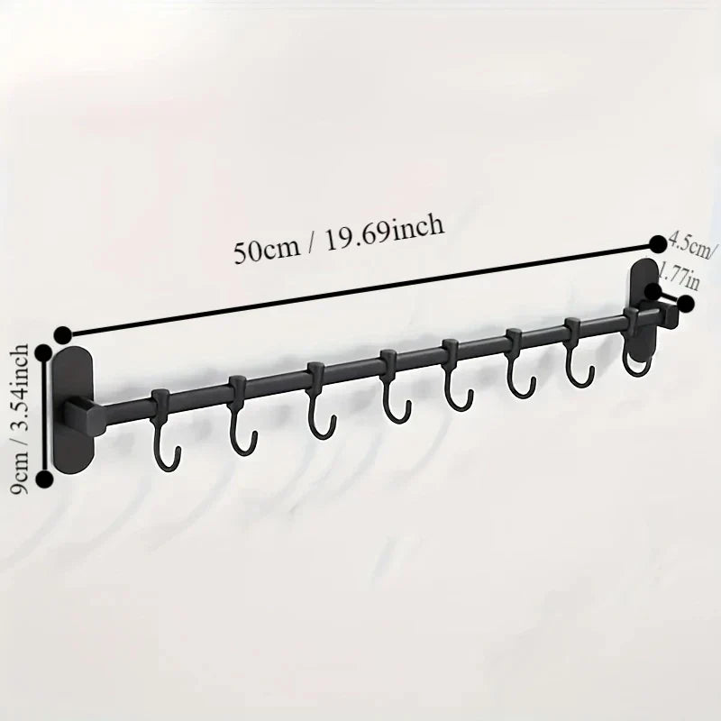 Lisslune | Storage shelf for kitchen utensils – versatile use – wall-mounted – storage shelf for pan lids and spatulas