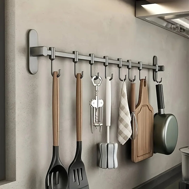 Lisslune | Storage shelf for kitchen utensils – versatile use – wall-mounted – storage shelf for pan lids and spatulas