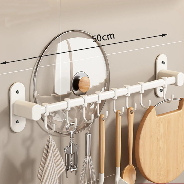 Lisslune | Storage shelf for kitchen utensils – versatile use – wall-mounted – storage shelf for pan lids and spatulas