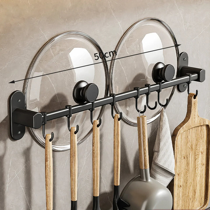 Lisslune | Storage shelf for kitchen utensils – versatile use – wall-mounted – storage shelf for pan lids and spatulas