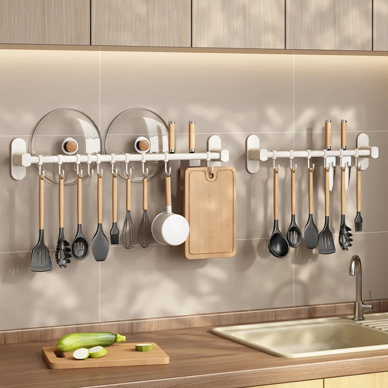 Lisslune | Storage shelf for kitchen utensils – versatile use – wall-mounted – storage shelf for pan lids and spatulas