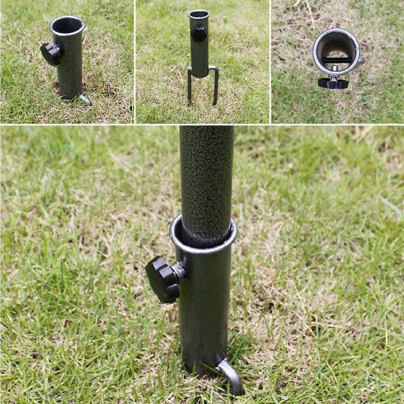Lisslune | Adjustable Umbrella Holder with Spiral Ground Anchor
