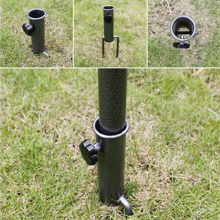 Lisslune | Adjustable Umbrella Holder with Spiral Ground Anchor