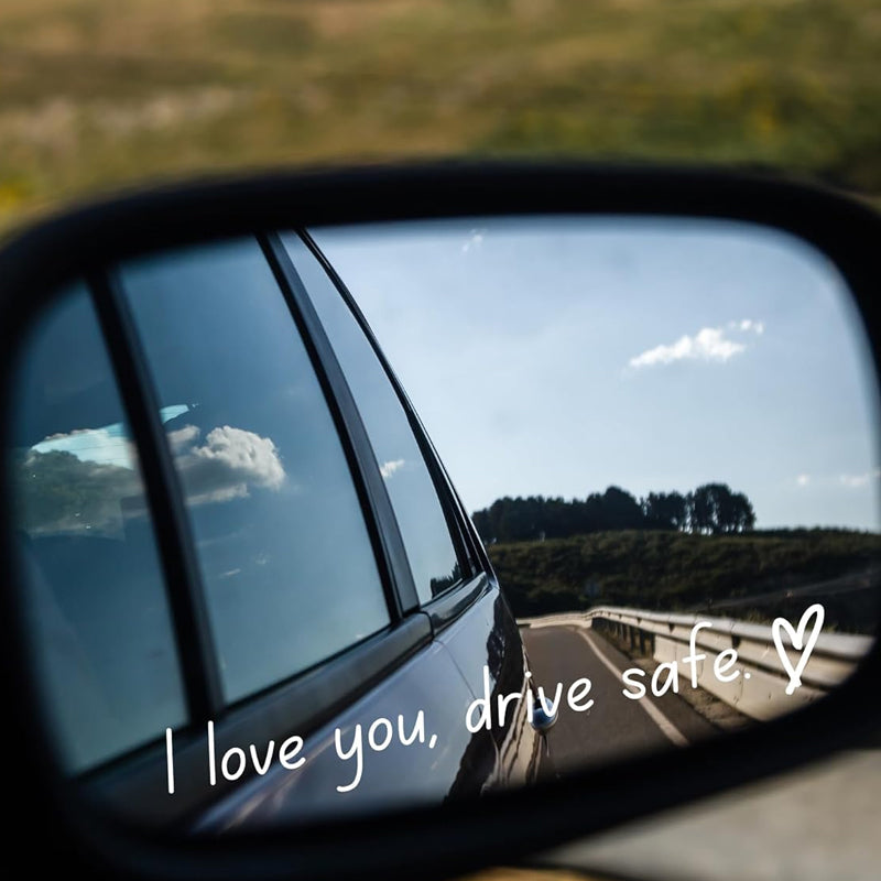 Lisslune | I love you Drive safe Mirror sticker