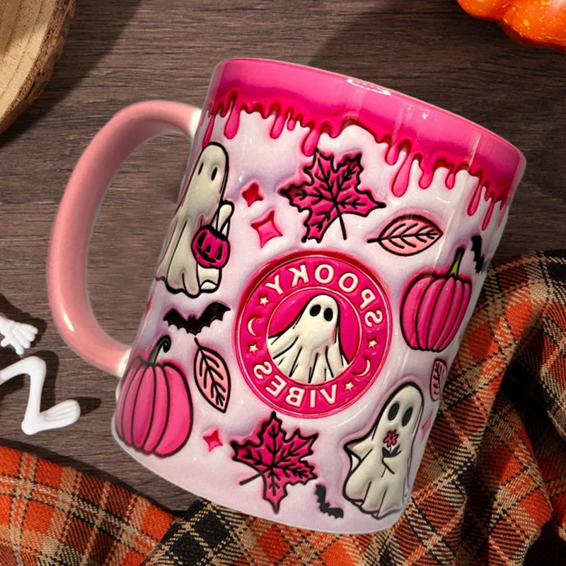 Lisslune | Pumpkin coffee mug with ghost