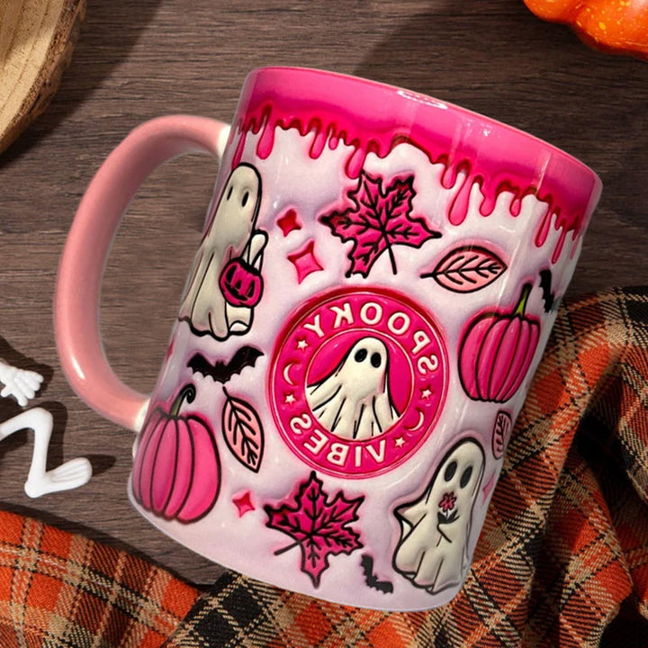 Lisslune | Pumpkin coffee mug with ghost