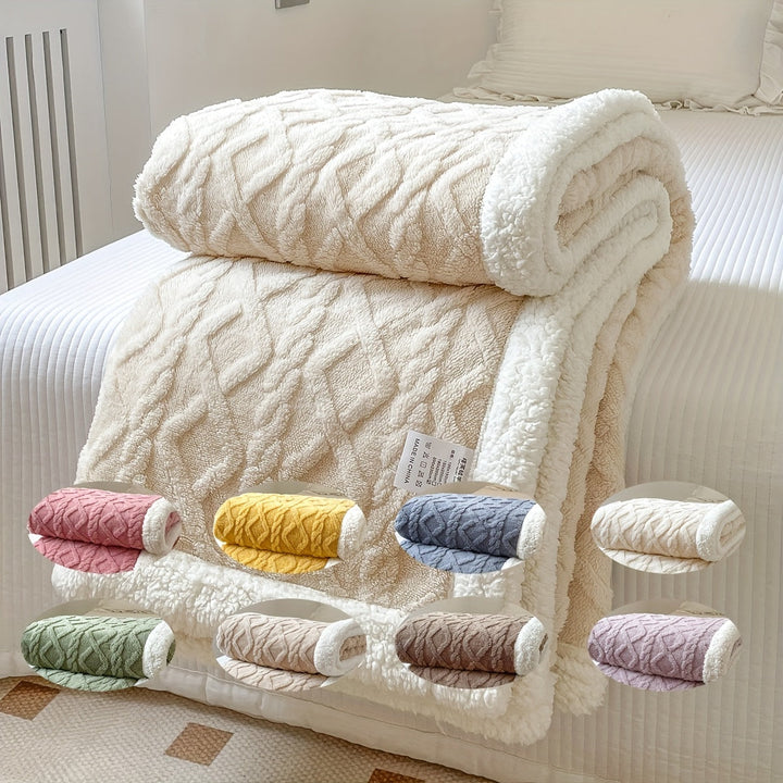 Lisslune | CozyNest - Reversible Fleece Blanket for Fall and Winter