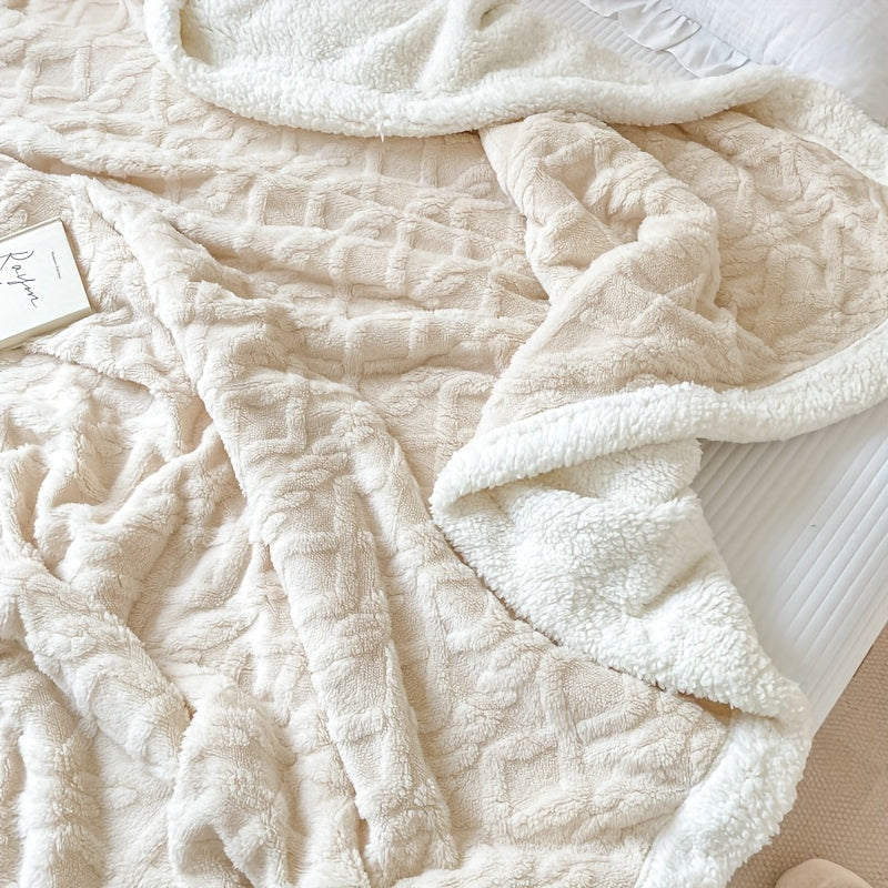 Lisslune | CozyNest - Reversible Fleece Blanket for Fall and Winter