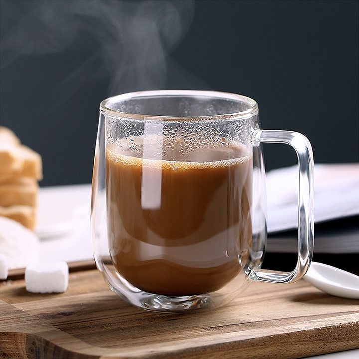 Lisslune | Handmade Double Thermal Insulated Glass Mug