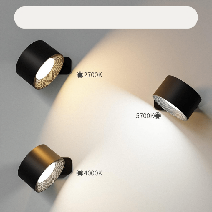 Lisslune | FlexiLamp – Cordless rechargeable 360° wall lamp