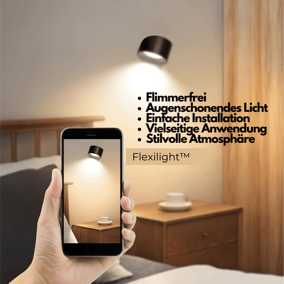 Lisslune | 360° wireless rechargeable wall light | Versatile LED lighting solution