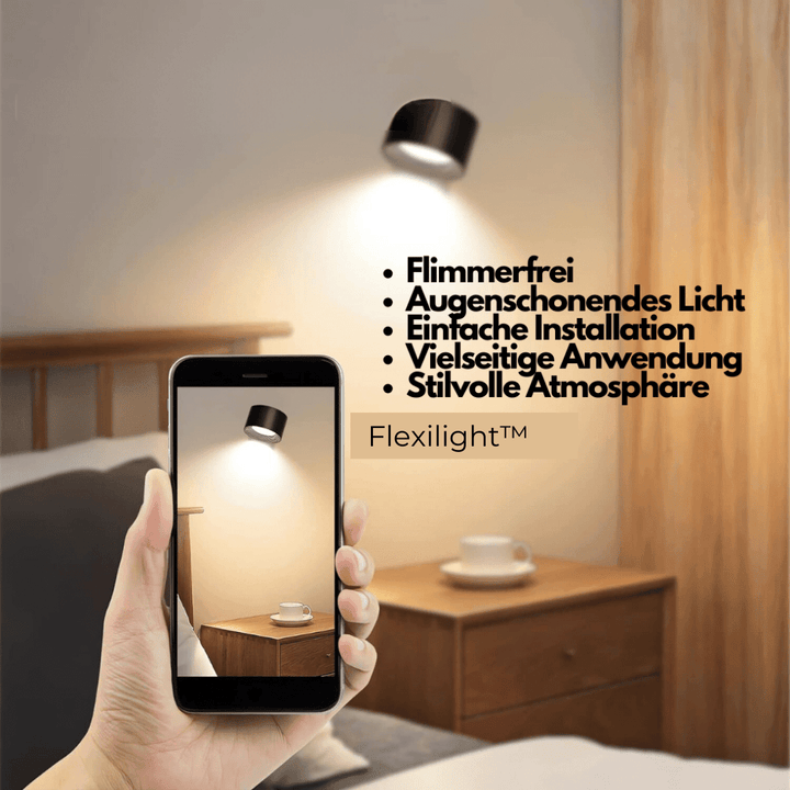 Lisslune | 360° wireless rechargeable wall light | Versatile LED lighting solution