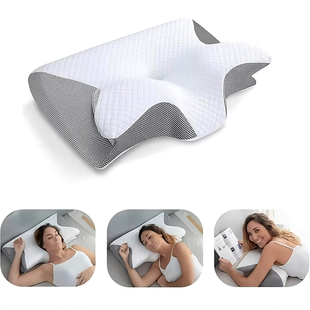 Lisslune | RelaxNeck Ergonomic Memory Foam Pillow – Support for Neck and Back