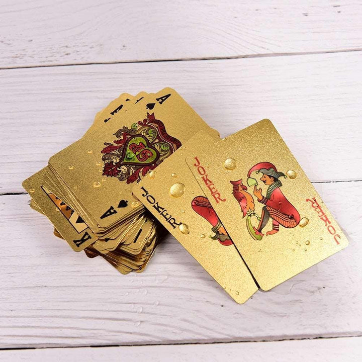 Lisslune | Opulent Gold Plated Poker Card Set for Elite Game Nights