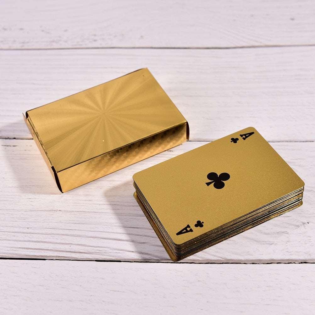 Lisslune | Opulent Gold Plated Poker Card Set for Elite Game Nights
