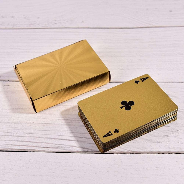 Lisslune | Opulent Gold Plated Poker Card Set for Elite Game Nights