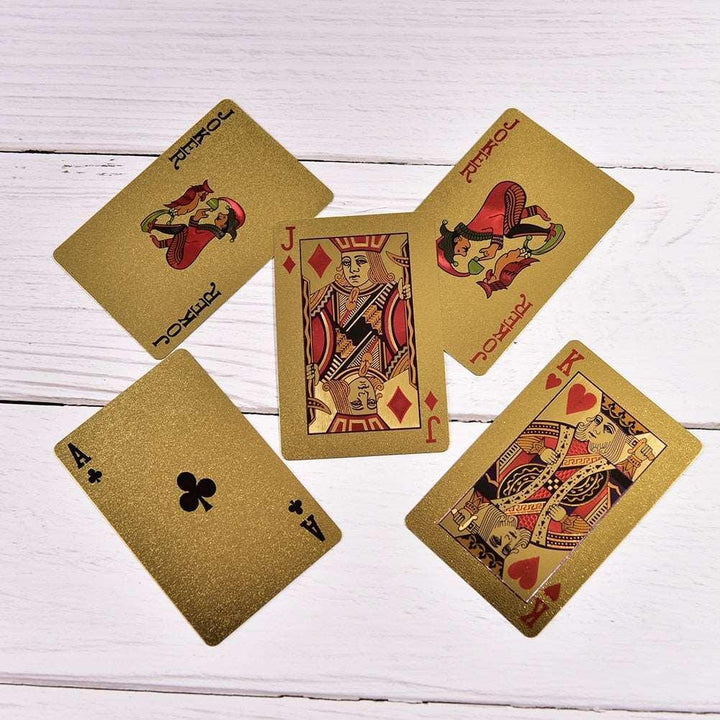 Lisslune | Opulent Gold Plated Poker Card Set for Elite Game Nights