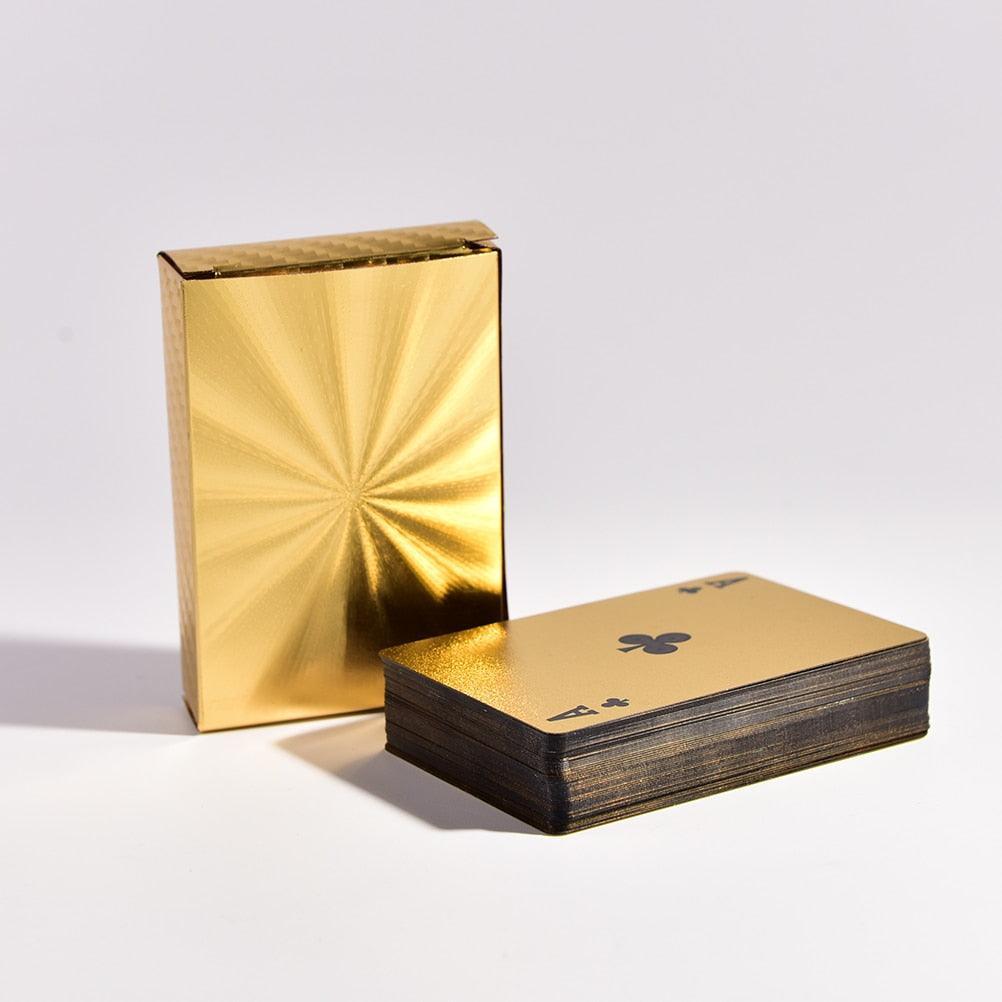 Lisslune | Opulent Gold Plated Poker Card Set for Elite Game Nights