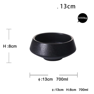 Lisslune | Elegant Matte Black Snack Bowl