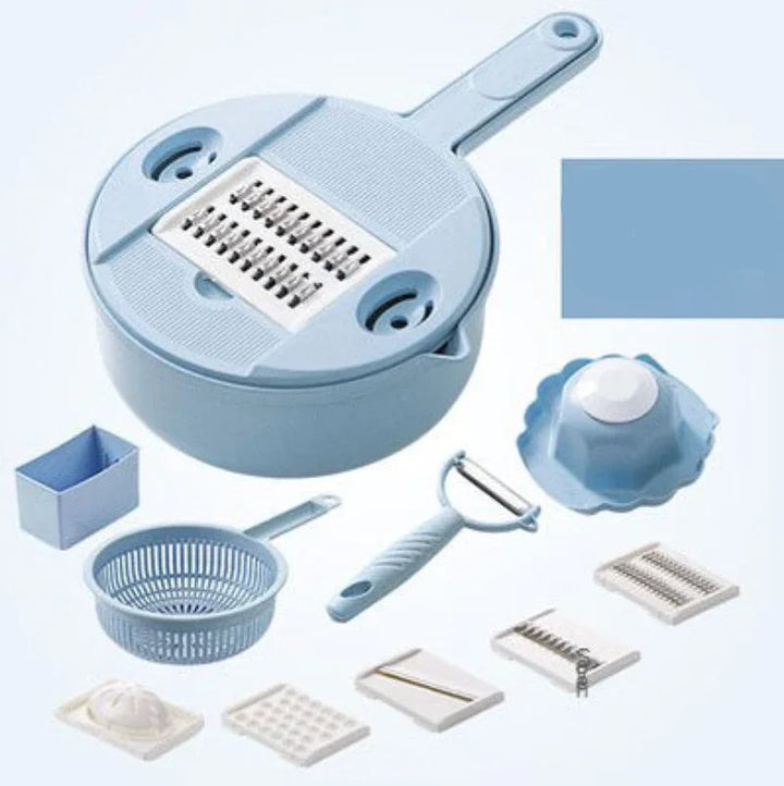 Lisslune | Multifunctional Vegetable Grater with Sieve – 3-in-1 Kitchen Grater for Vegetables & Fruits | Practical Kitchen Helper with Collection Tray