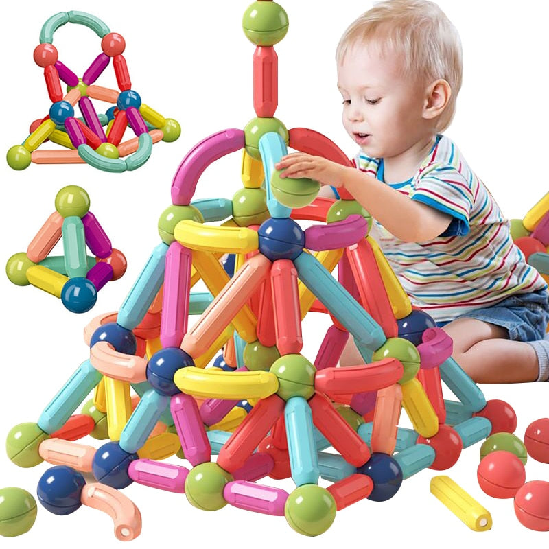 Lisslune | MagnaMaster – Magnetic Building Blocks for Kids | Creative STEM Construction Toy