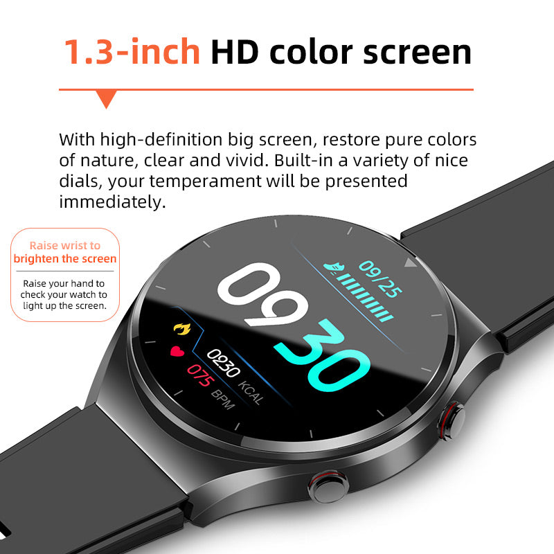 Lisslune | One-Click Blood Sugar|Blood Glucose Blood Pressure ECG|ECG HRV Heart Rate Monitor Health Smart Watch