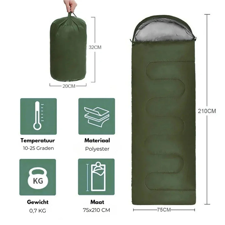 Lisslune | Insulated camping sleeping bag for outdoor adventures