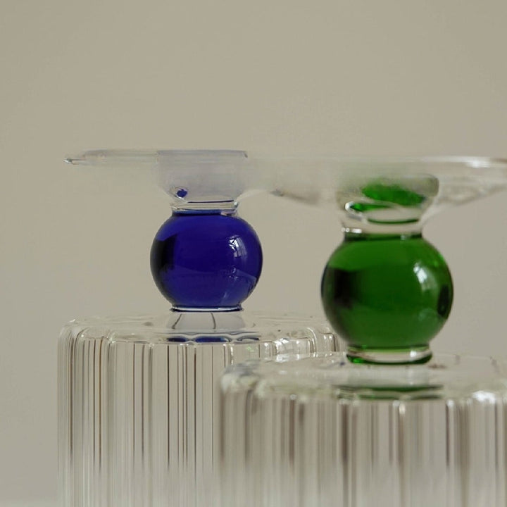 Lisslune | Orange Dot Vintage Glassware Handmade