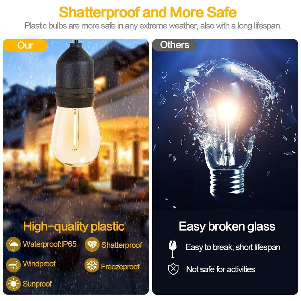 Lisslune | Durable LED Festoon Lights: Illuminate Your Outdoors with Style