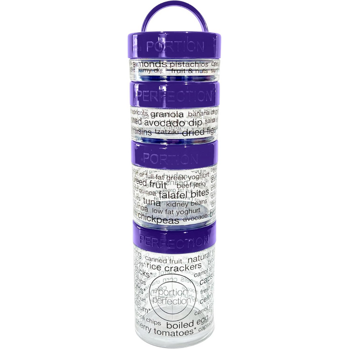 Lisslune | 100-Calorie Snack Portion Control Containers - Stackable Set