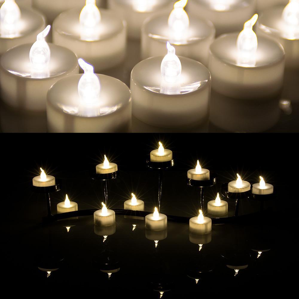 Lisslune | 100-Piece: White LED Candles Tea Light