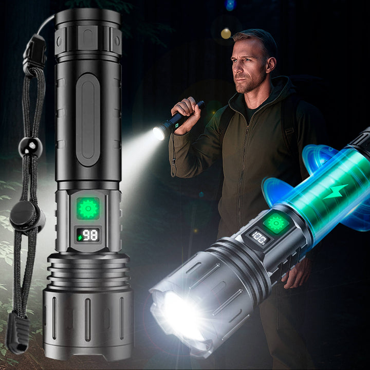 Lisslune | 100000 Lumen Tactical Flashlight | World's Brightest High-Powered Torch