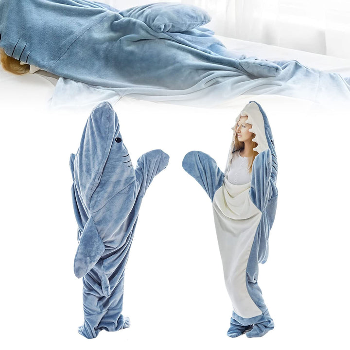 Lisslune | Cosy Shark Blanket Suit – Comfortable Wearable Sleeping Bag