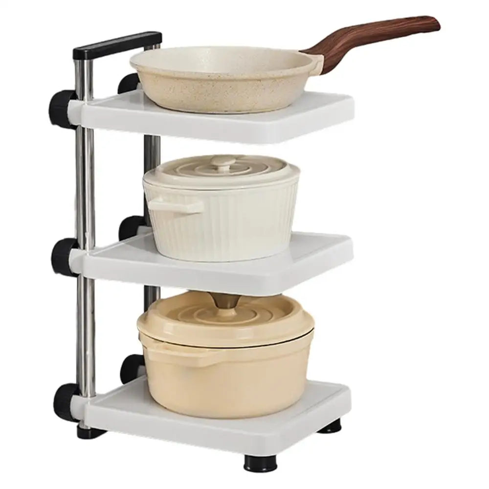 Lisslune | ClutterFree – 3-tier adjustable storage shelf for an organized life