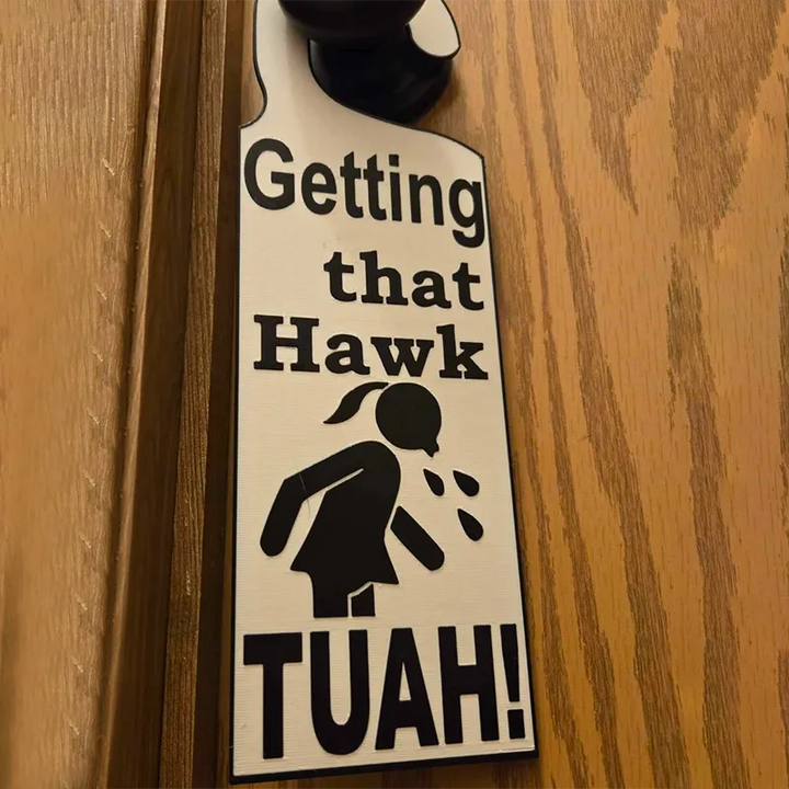 Lisslune | Hawk Tuah Door Sign