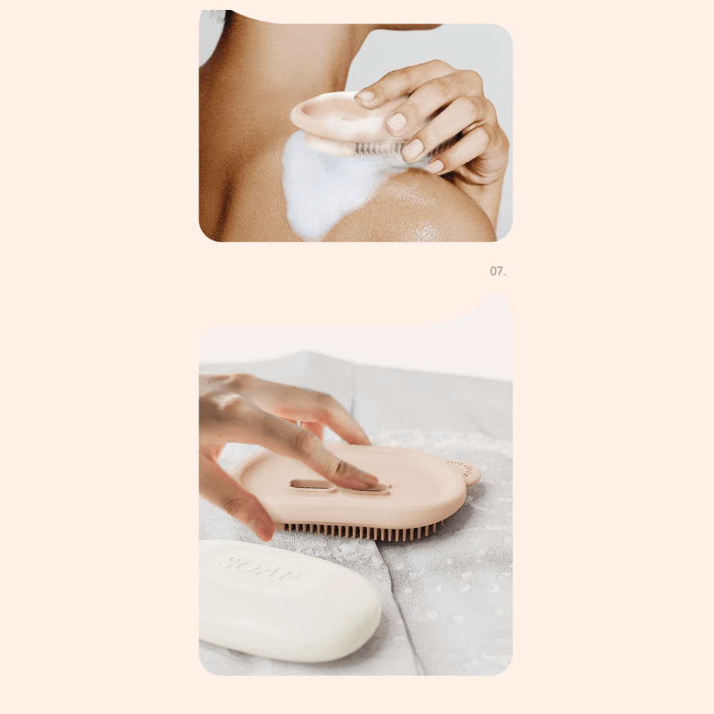 Lisslune | Multi-functional soap box with bath brush