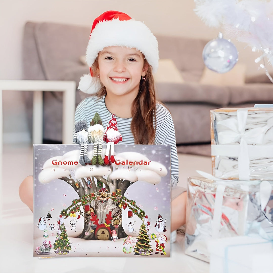Lisslune | WichtelMagic - 24 Handcrafted Plush Gnomes for Festive Atmosphere